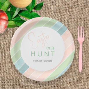 Easter Egg Hunt Creamy Ice Cream Party Paper Plate