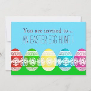 Easter Egg Hunt Easter party cute Easter eggs Invitation