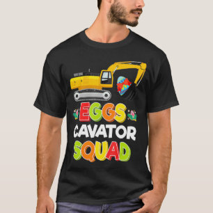 Easter Egg Hunt  for Kids Funny EggsCavator Squad  T-Shirt