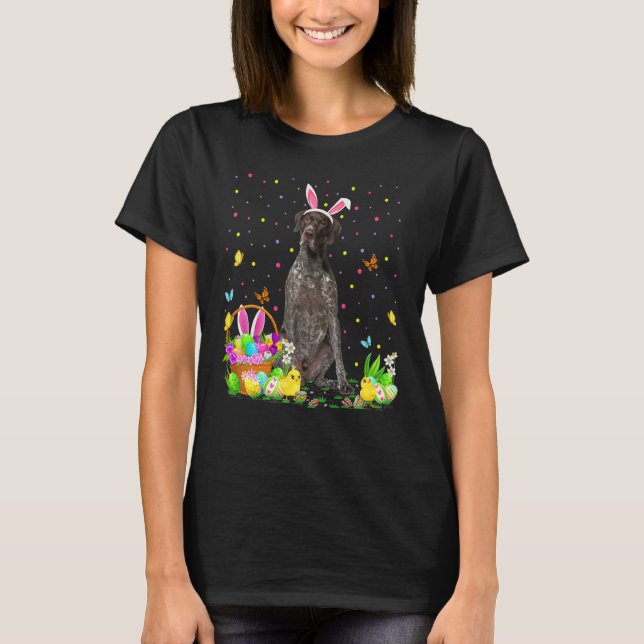 Easter Egg Hunt German Shorthaired Pointer Dog Eas T-Shirt (Front)