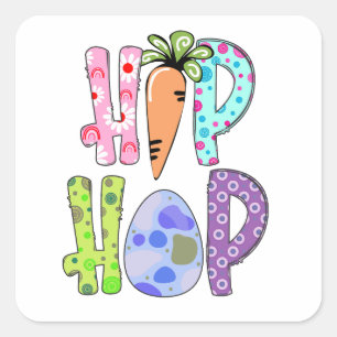 Easter Egg Hunt - Holidays Square Sticker