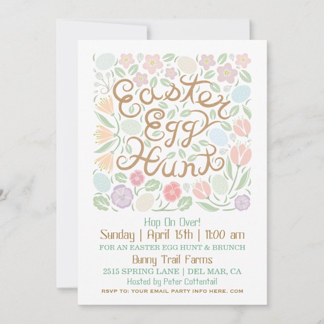 Easter Egg Hunt Invitation (Front)
