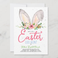 Easter Egg hunt invitation, Church easter egg Inv