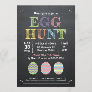 Easter Egg Hunt Invitation / Egg Hunt Invitation