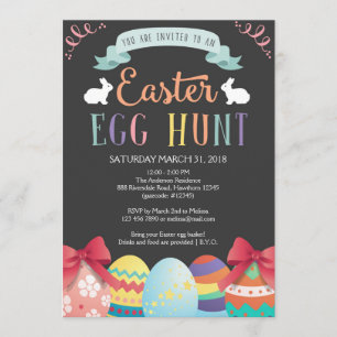 Easter Egg Hunt Invitation, Egg Hunt Invite