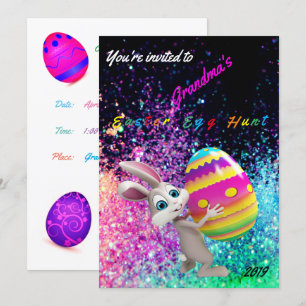 Easter Egg Hunt Invitation - Personalise Name/Year
