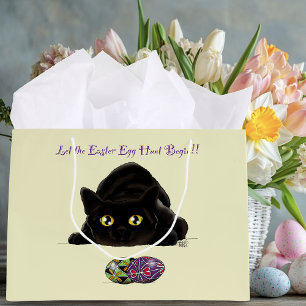 Easter Egg Hunt Kitty Large Gift Bag