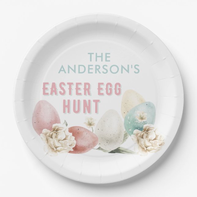 Easter Egg Hunt Paper Plate (Front)