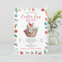 Easter Egg Hunt Party, Spring Easter Rabbit