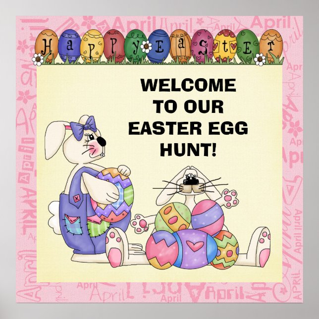 Easter Egg Hunt Poster (Front)