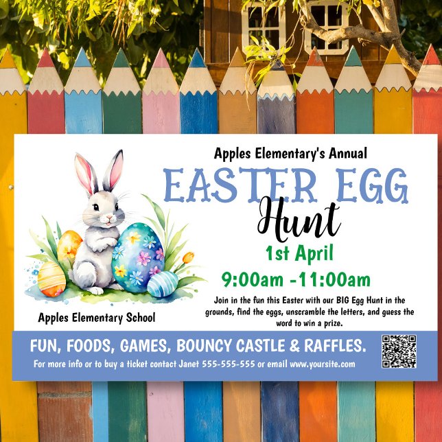 EASTER EGG HUNT PTO PTA Church Banner (Creator Uploaded)