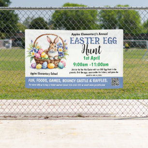 EASTER EGG HUNT PTO PTA Church event Banner