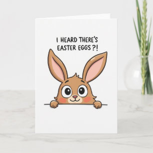 Easter Egg Hunt Rabbit Card