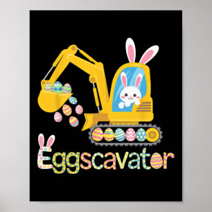 Easter Egg Hunt Shirt For Kids S Funny Eggscavator Poster