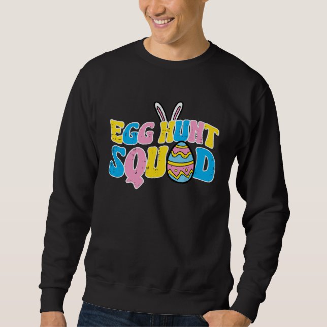 Easter Egg Hunt Squad Family Matching Boys Girls K Sweatshirt (Front)