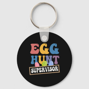 Easter Egg Hunt Supervisor Funny Mom Dad Men Women Key Ring