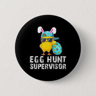 Easter Egg Hunt Supervisor Funny Mum Dad Adult Eas 6 Cm Round Badge