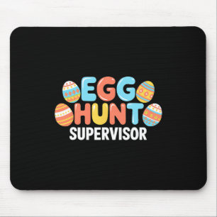 Easter Egg Hunt Supervisor Rabbit Bunny Easter Day Mouse Pad