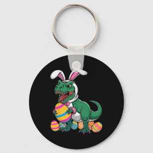 Easter Egg Hunt T Rex Dinosaur Bunny Happy Eastraw Key Ring