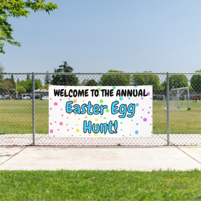 Easter Egg Hunt! Welcome Banner (Insitu)
