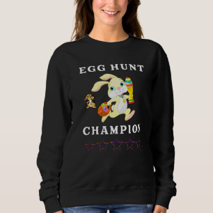 Easter Egg Hunt World Champions Easter Bunny Rabbi Sweatshirt