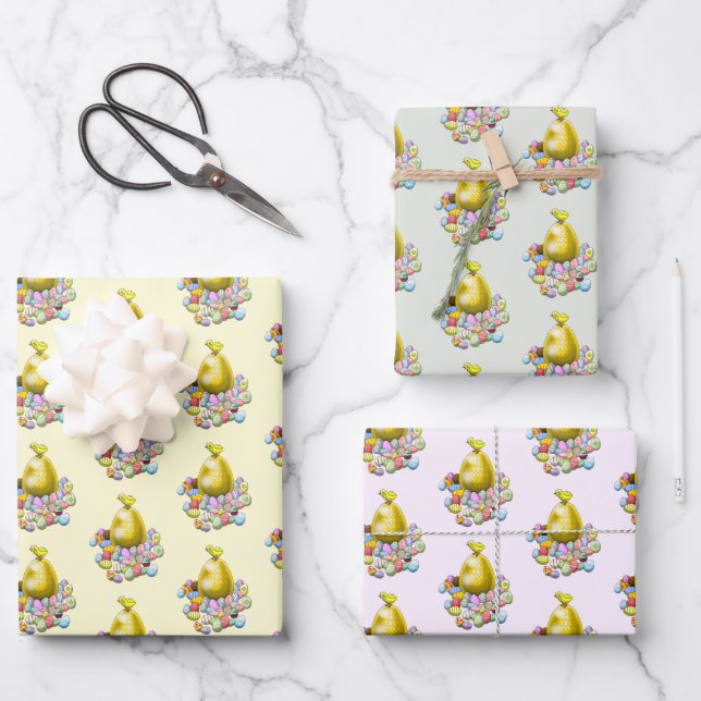 Easter Egg Hunt Wrapping Paper Sheet (Front)