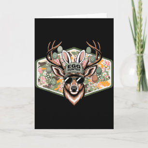 Easter Egg Hunter Camo Funny Easter Deer Buck Hunt Card