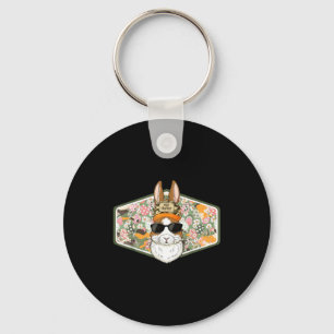 Easter Egg Hunter Camo Funny Easter Deer Buck Hunt Key Ring