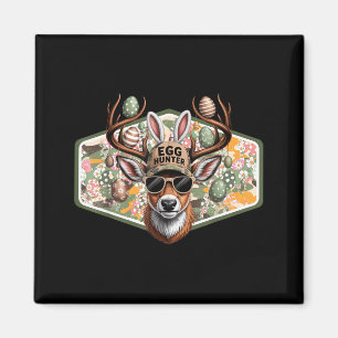 Easter Egg Hunter Camo Funny Easter Deer Buck Hunt Magnet