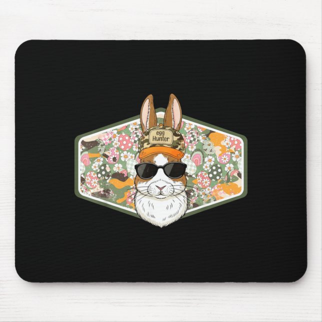 Easter Egg Hunter Camo Funny Easter Deer Buck Hunt Mouse Pad (Front)