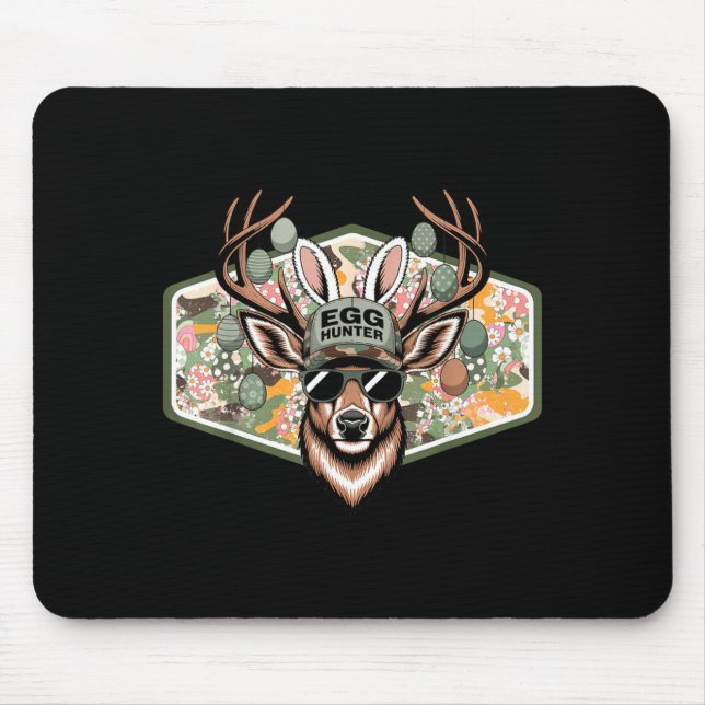 Easter Egg Hunter Camo Funny Easter Deer Buck Hunt Mouse Pad (Front)