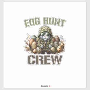 Easter Egg Hunter Crew Camo Hunting Easter Day T-S