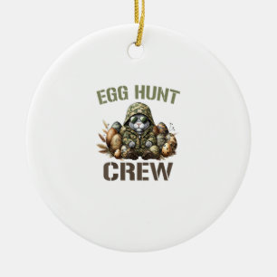 Easter Egg Hunter Crew Camo Hunting Easter Day T-S Ceramic Ornament