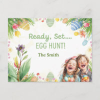 Easter egg hunting invitation