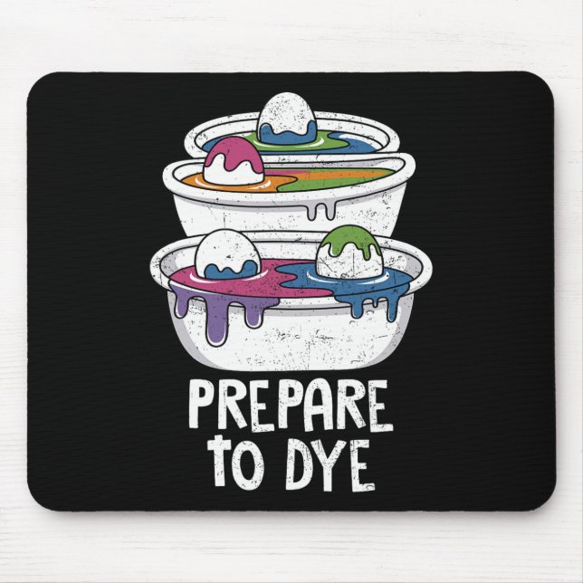 Easter Egg Hunting Prepare To Dye Funny Easter Day Mouse Pad (Front)