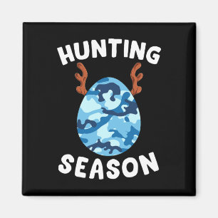 Easter Egg Hunting Season Blue Camo Camouflage Men Magnet