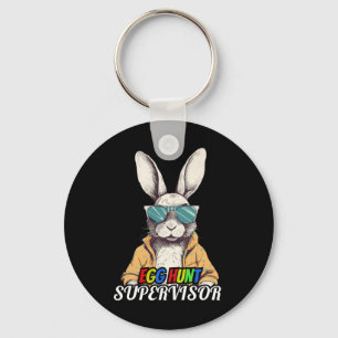 Easter Egg Hunting Supervisor Parents  Key Ring