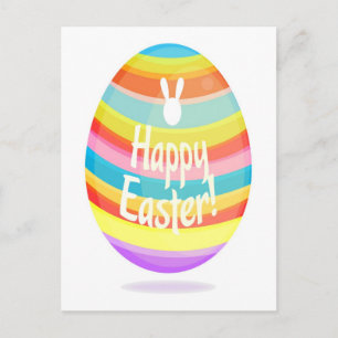 Easter Egg Illustration Holiday Postcard