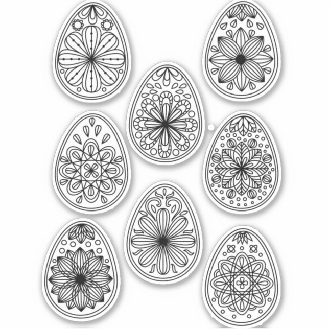 Easter Egg Line Art (Front)