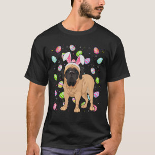 Easter Egg Lover Funny English Mastiff Dog Easter T-Shirt