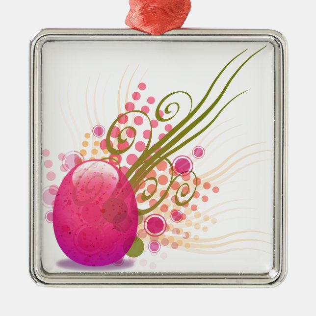 Easter Egg Metal Ornament (Front)