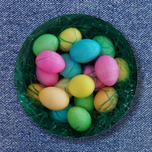 Easter Egg Nest Photo 6 Cm Round Badge