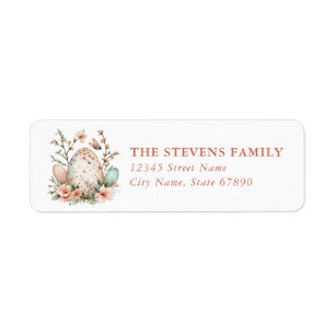 Easter Egg Nest Return Address Labels