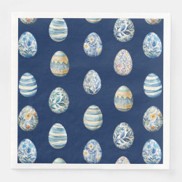 Easter Egg on blue Paper Napkin