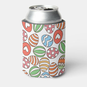 Easter Egg Pattern Can Cooler – Colourful Holiday 