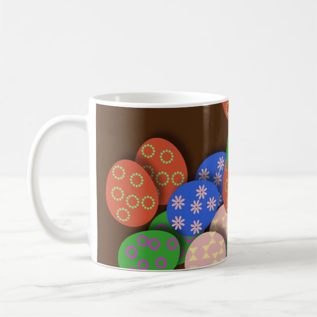 Easter Egg Patterned  Coffee Mug (Left)