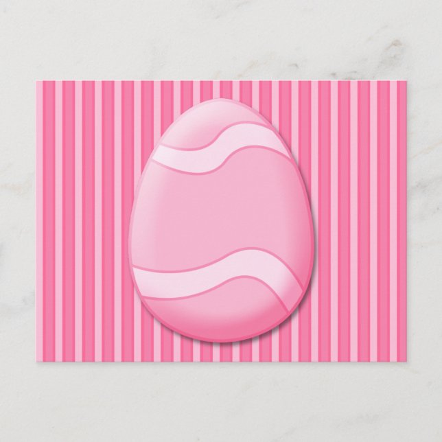 Easter Egg (Pink) Postcard (Front)