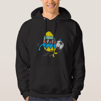 Easter Egg Playing Soccer Cute Football Sport Men Hoodie
