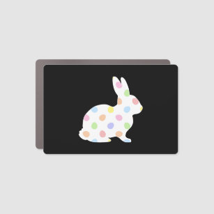 Easter Egg Polka Dot Bunny Rabbit Car Magnet