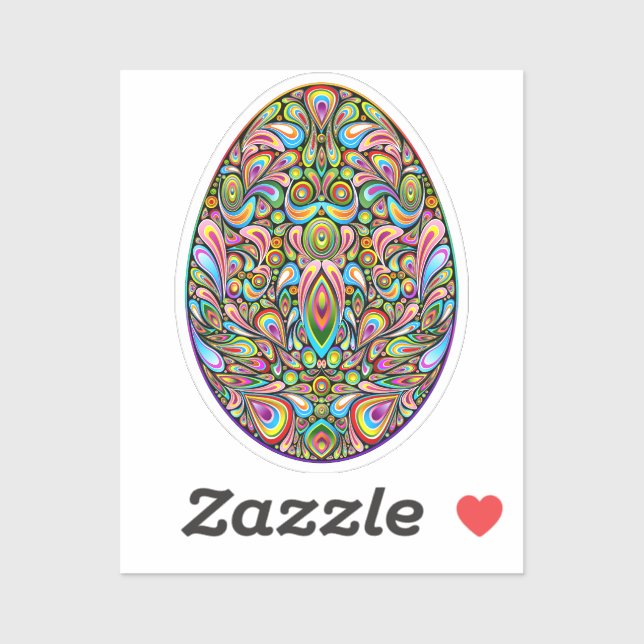 Easter Egg Psychedelic Design Kids Organic T-Shirt (Sheet)
